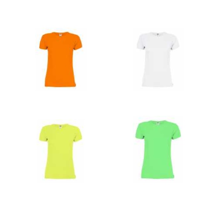t shirt da donna adatte da stampare colori vari cotone